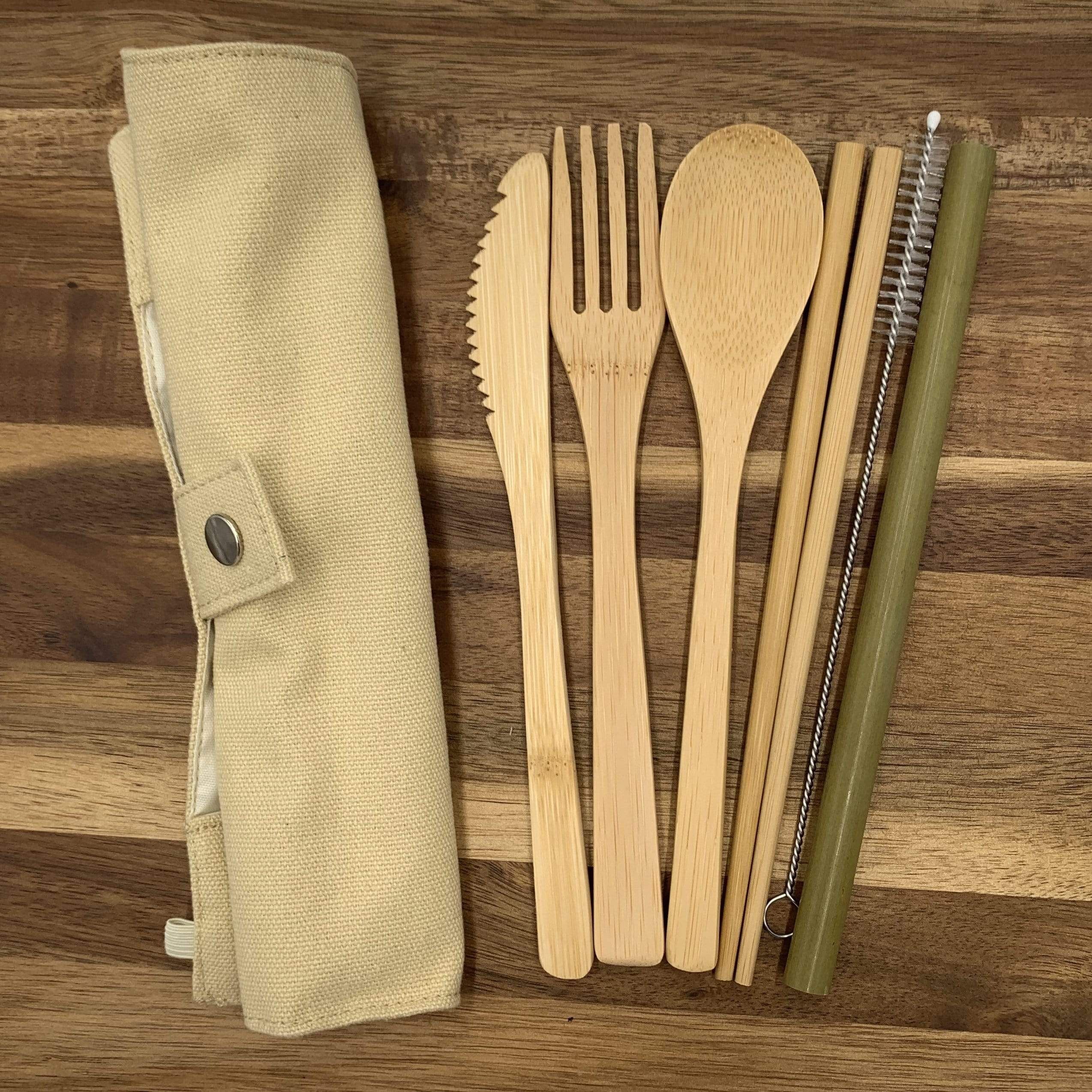 Bamboo Cutlery Travel Set